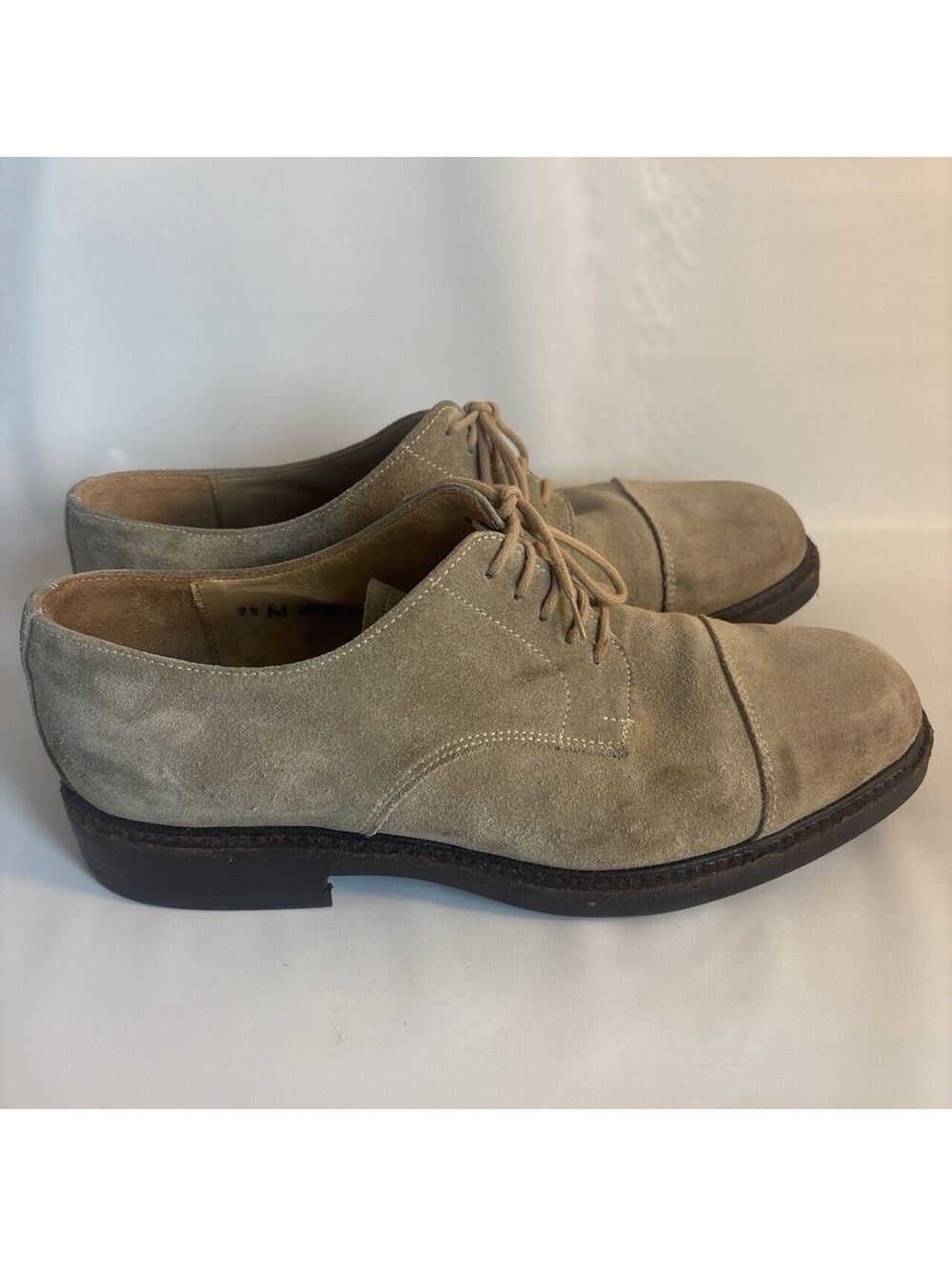 Barneys New York Suede Oxford Dress Shoes Size 9.5